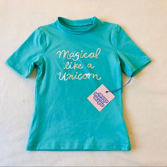 Girls Unicorn Rash Guard - Picture 2 of 3